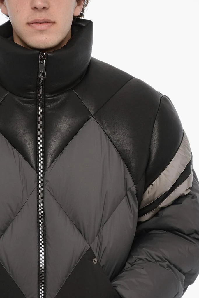 商品Neil Barrett|Neil Barrett Padded Jacket with Vegan Leather Trims,价格¥4467,第3张图片详细描述