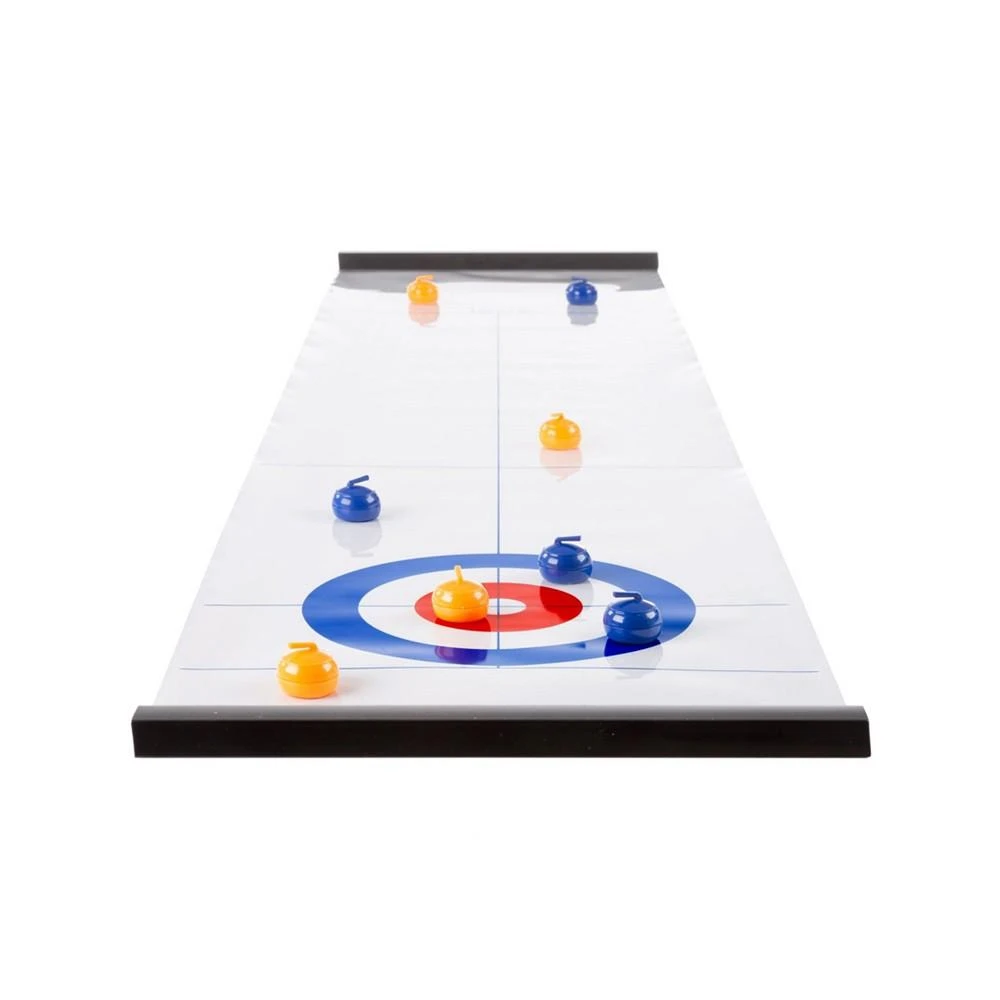 商品Trademark Global|Hey Play Tabletop Curling Game - Portable Indoor Desktop Roll Up Magnetic Competition Board Game With Eight Stones,价格¥241,第1张图片