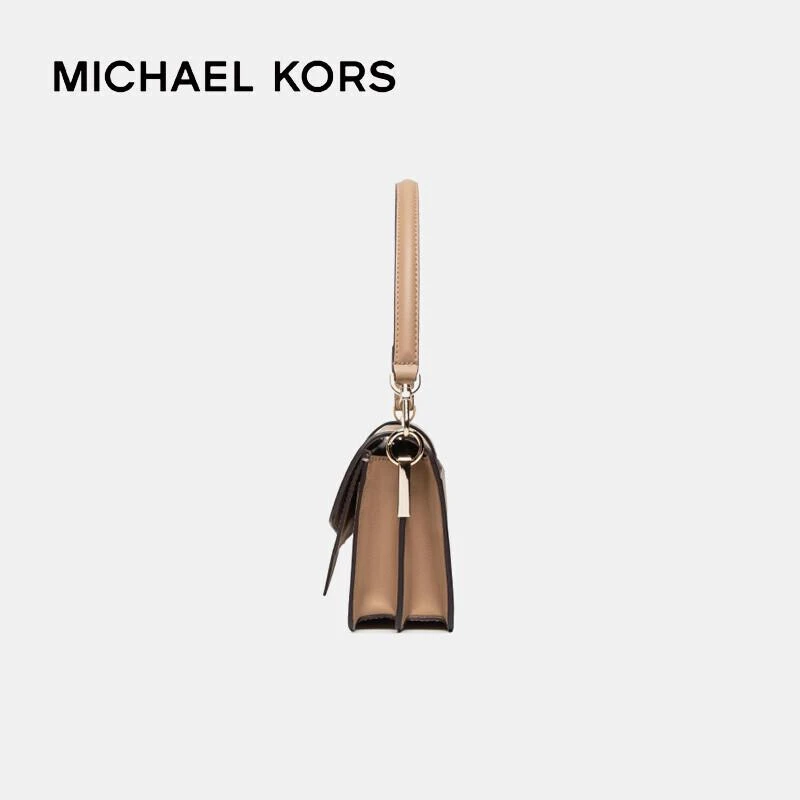 商品[国内直发] Michael Kors|MK 女包 迈克·科尔斯 （MICHAEL KORS��）女士Greenwich系列黄色皮质手提单肩斜跨包送女友 30H1LGRL2L CAMEL,价格¥1642,第6张图片详细描述