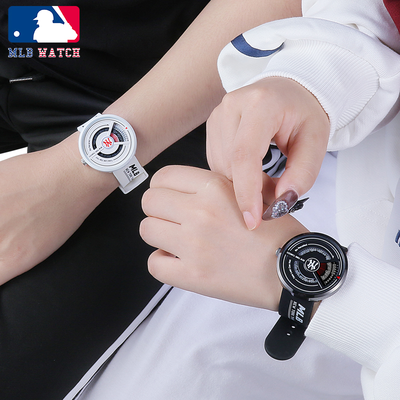 MLB 美职棒NewYork系列街头潮酷个性指针手表 运动潮流防水石英女表 欧美表 NY607商品第3张图片规格展示
