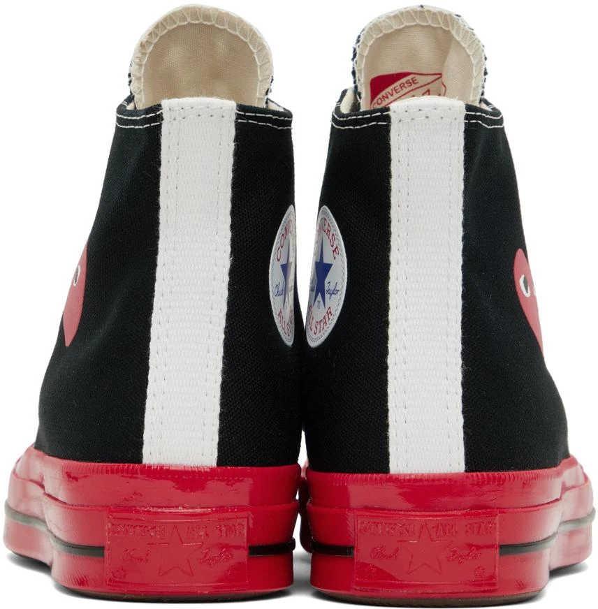 商品Comme des Garcons|Black & Red Converse Edition PLAY Chuck 70 High-Top Sneakers,价格¥1092,第2张图片详细描述