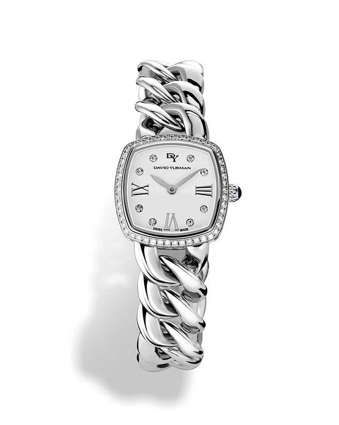 商品David Yurman|Albion Stainless Steel Watch with Diamonds, 27mm,价格¥24554,第1张图片