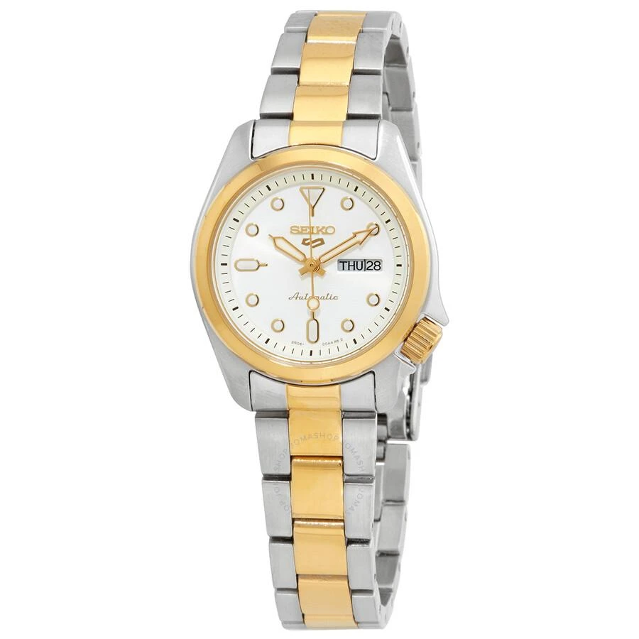 商品Seiko|5 Sports White Dial Two-tone Ladies Watch SRE004K1,价格¥1599,第1张图片