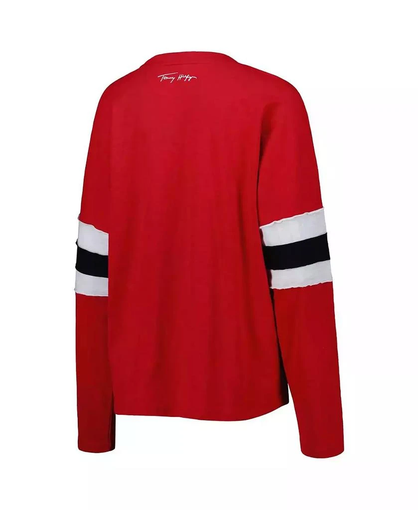 商品Tommy Hilfiger|Women's Red Tampa Bay Buccaneers Justine Long Sleeve Tunic T-shirt,价格¥421,第2张图片详细描述