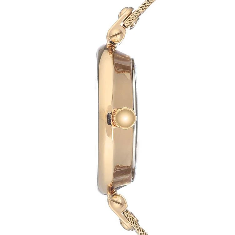 商品Anne Klein|Women's Gold-Tone Stainless Steel Mesh Bracelet Watch 34mm,价格¥528,第2张图片详细描述