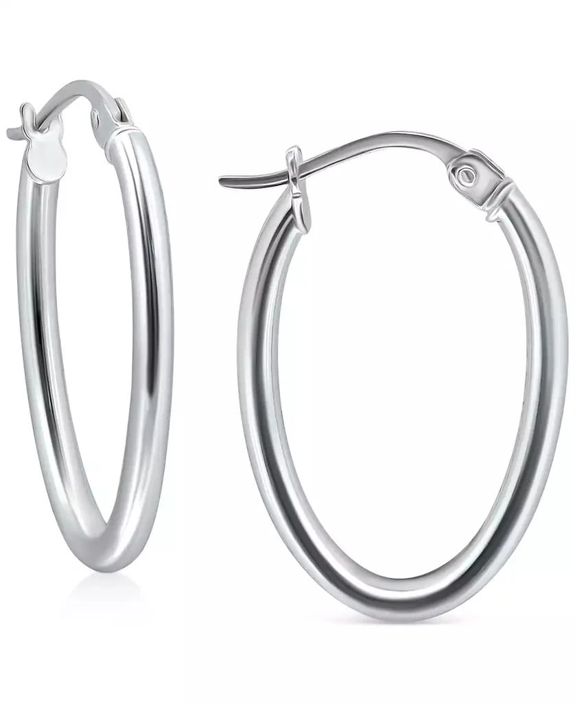 商品Giani Bernini|Polished Oval Small Hoop Earrings, 20mm, Created for Macy's,价格¥371,第1张图片
