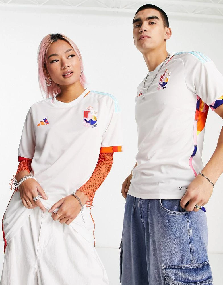 商品Adidas|adidas Football Belgium World Cup 2022 unisex away shirt in white,价格¥522,第1张图片