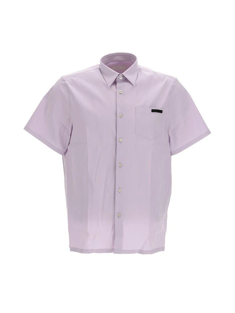 商品Prada|Prada Logo Detailed Short-Sleeve Shirt,价格¥1638,第1张图片