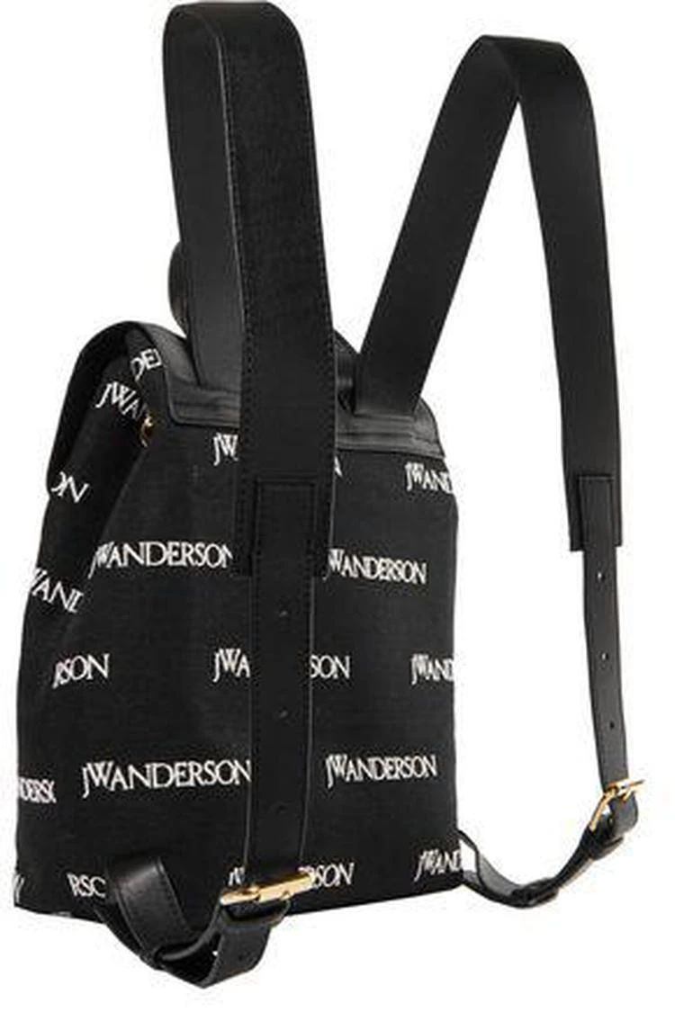 商品JW Anderson|Pierce刺绣帆布和皮革背包,价格¥4704,第3张图片详细描述