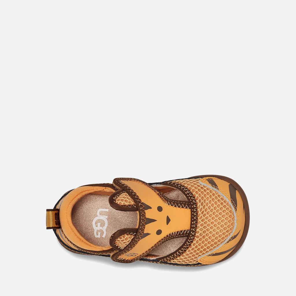 UGG Toddlers' Delta Closed Toe Tiger Stuffie Sandals - Daisy / Dark Earth商品第2张图片规格展示