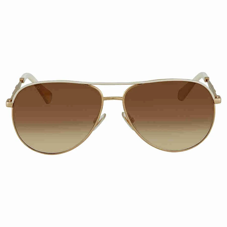 商品Jimmy Choo|Jimmy Choo Brown Gradient Aviator Sunglasses JEWLY/S 58S1 58,价格¥597,第2张图片详细描述