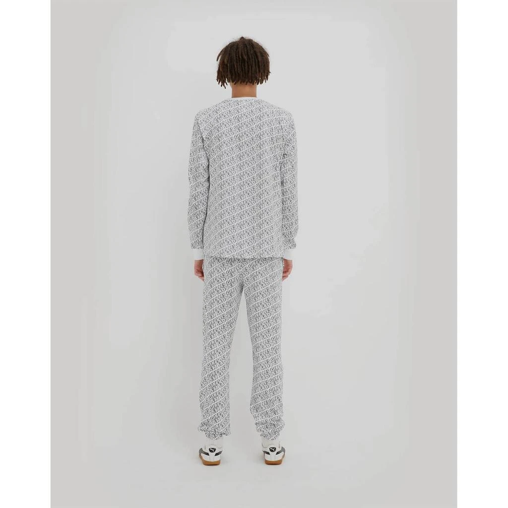 商品The Hut|Les Girls Les Boys Women's All Over Fuzzy Print Loose Fit Joggers - White,价格¥411,第4张图片详细描述