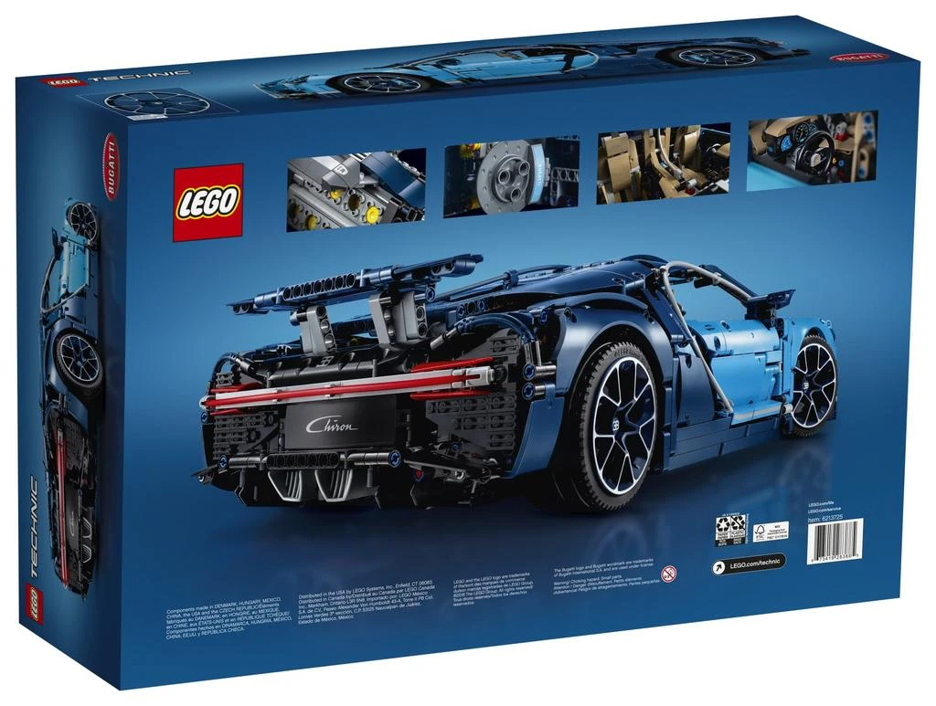 商品LEGO|LEGO Technic Bugatti Chiron 42083 Race Car Building Kit and Engineering Toy, Adult Collectible Sports Car with Scale Model Engine (3599 Pieces),价格¥4212,第5张图片详细描述