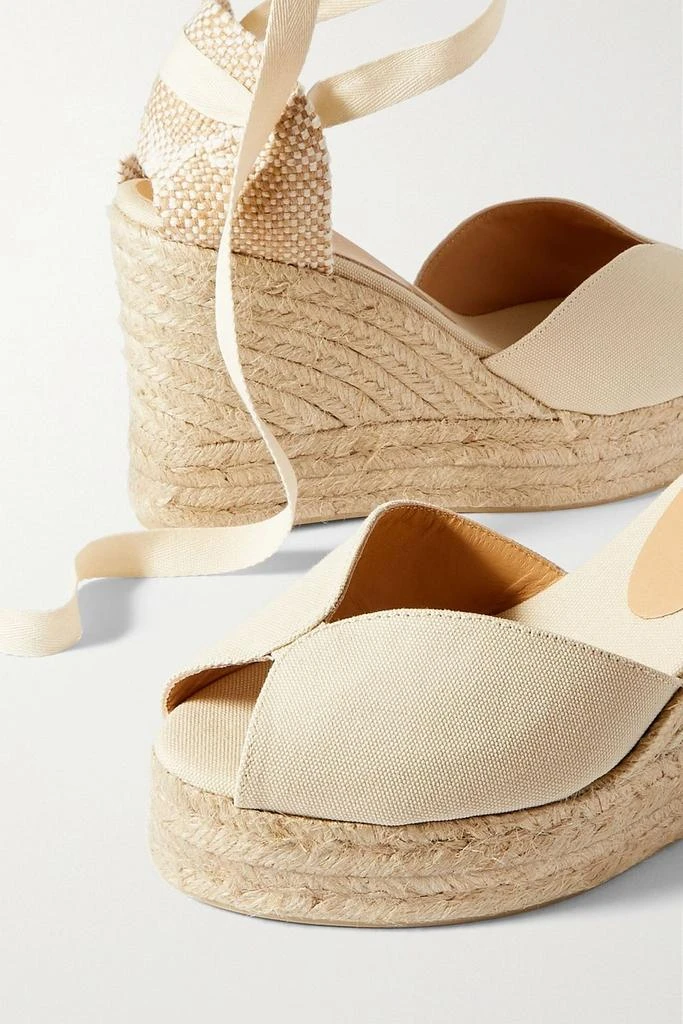 商品CASTAÑER|Bilina 80 canvas wedge espadrilles,价格¥675,第4张图片详细描述