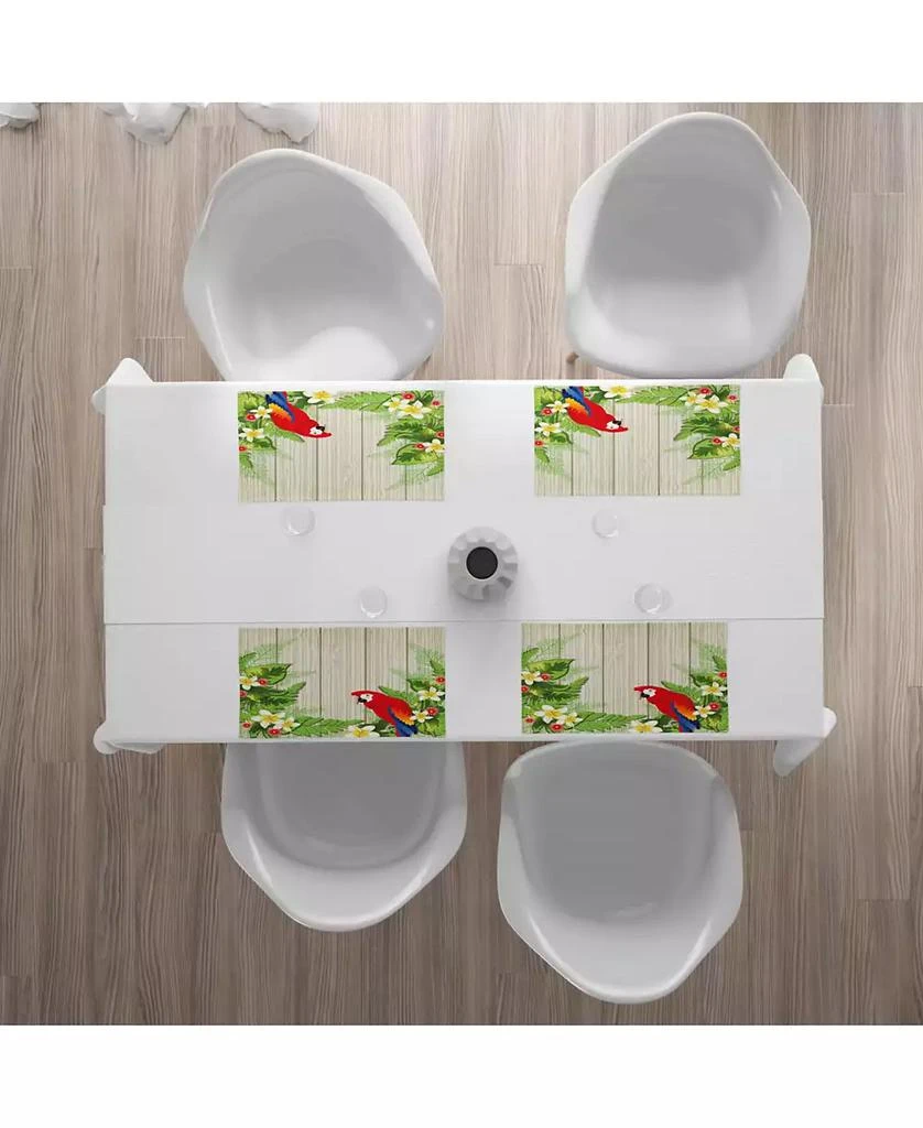 商品Ambesonne|Parrot Place Mats, Set of 4,价格¥225,第2张图片详细描述