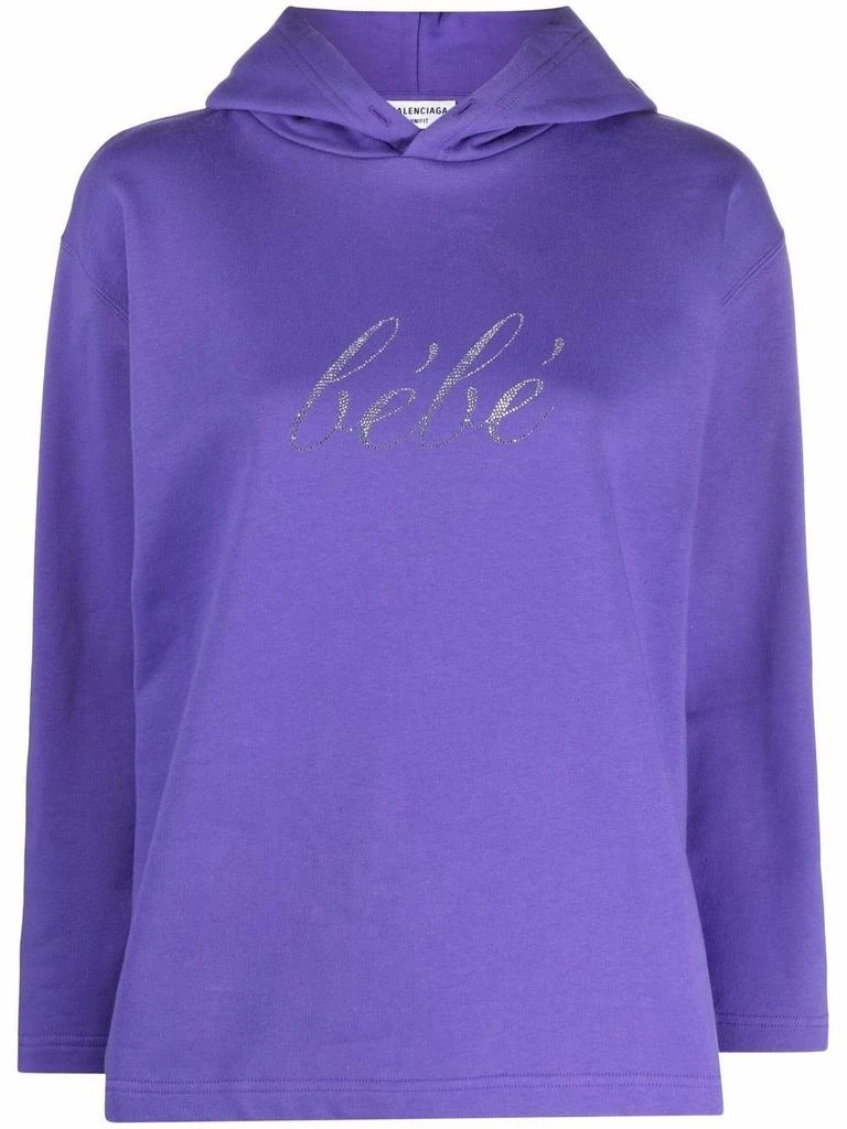 商品Balenciaga|Balenciaga women's purple cotton sweatshirt,价格¥5503,第1张图片
