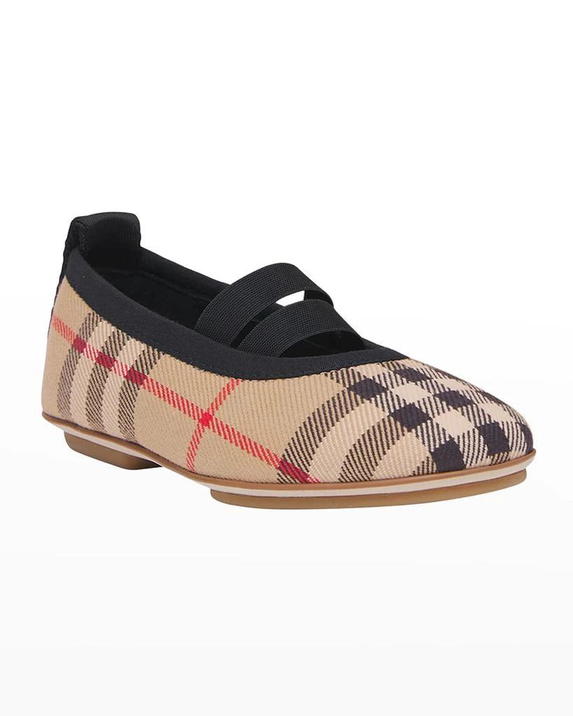 商品Burberry|Girl's Grace Vintage Check Ballerina Flats, Baby/Toddlers,价格¥1135,第4张图片详细描述