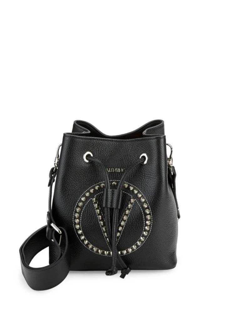 商品Mario Valentino|Leon Pebbeled Leather Stud Bucket Bag,价格¥2831,第1张图片