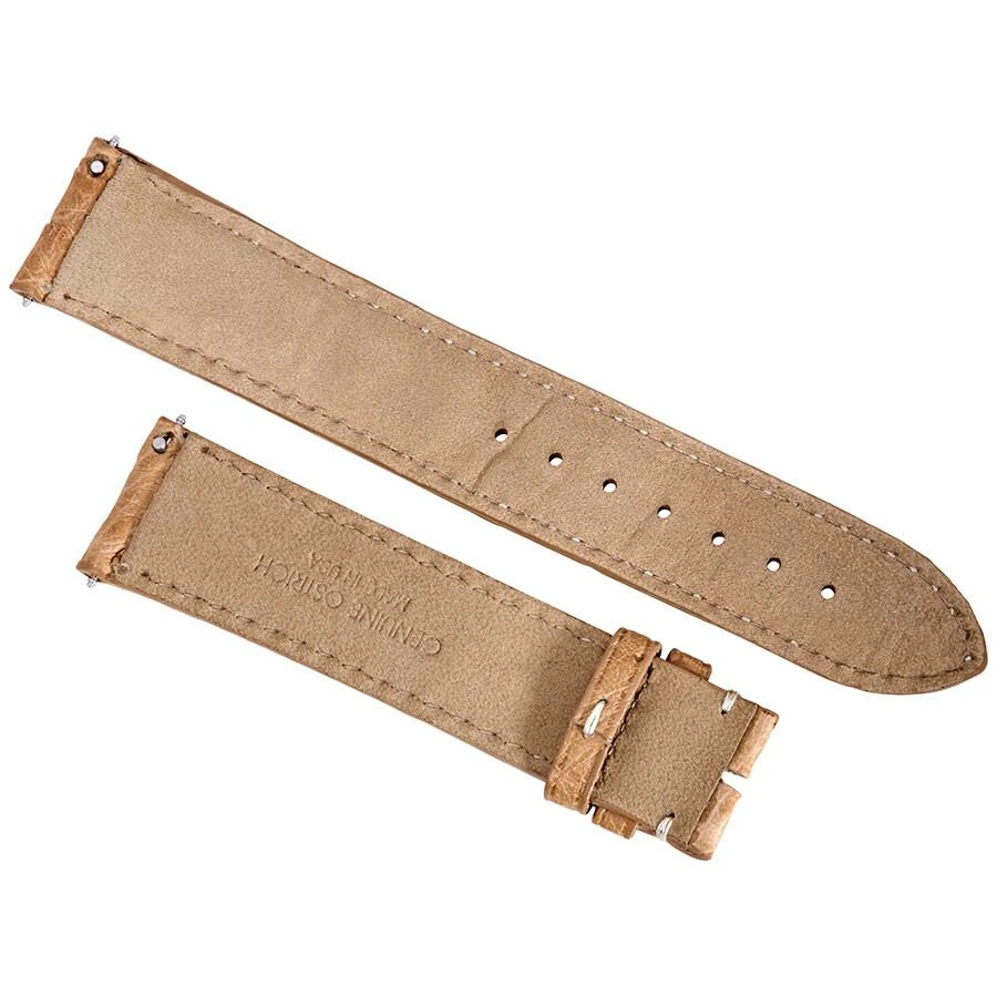 商品Hadley Roma|20 MM Matte Light Camel Ostrich Leather Strap,价格¥372,第2张图片详细描述