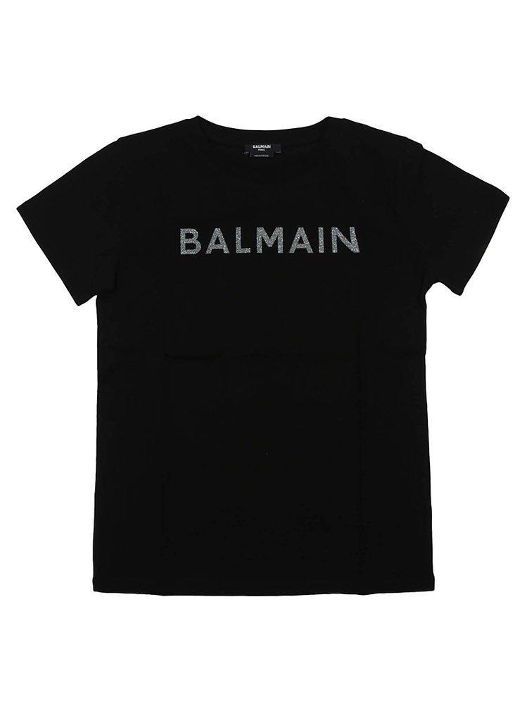 商品Balmain|Balmain Kids Logo Printed Crewneck T-Shirt,价格¥870-¥1026,第1张图片
