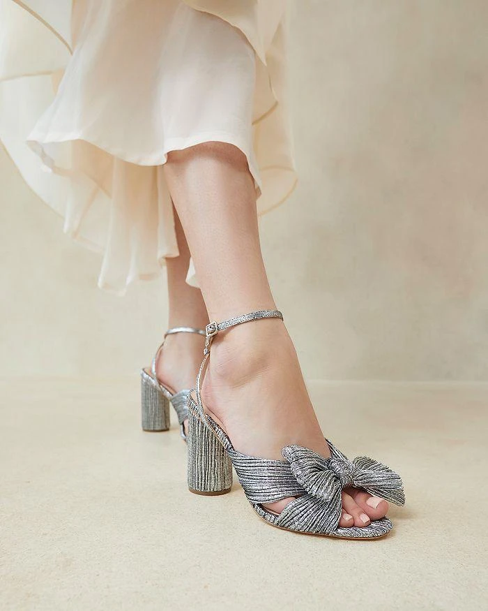 商品Loeffler Randall|Women's Camellia Ankle Strap Bow High Heel Sandals,价格¥892,第2张图片详细描述