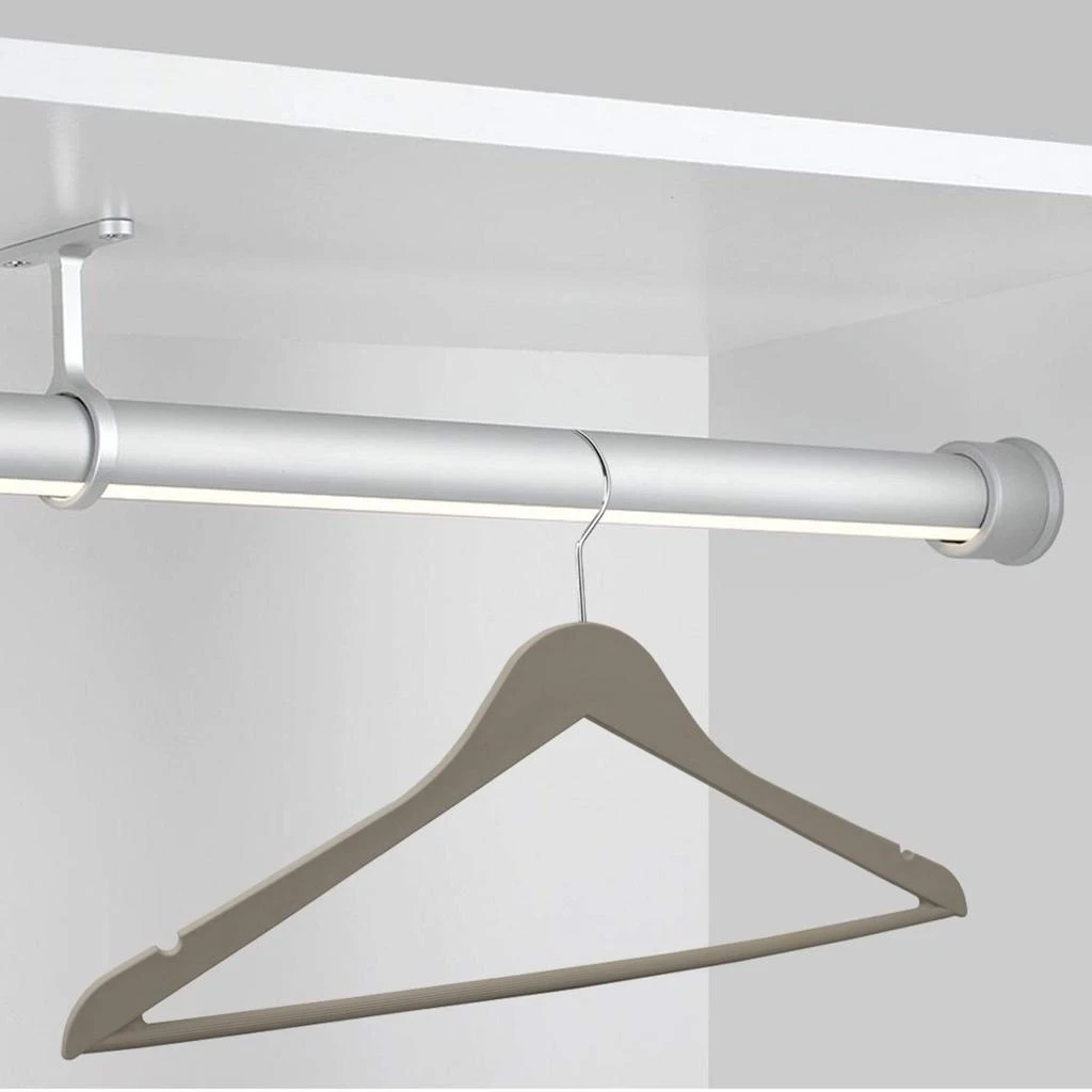 商品Home Basics|Home Basics Non-Slip Space-Saving Rubberized Plastic Hangers, Cream,价格¥111,第2张图片详细描述