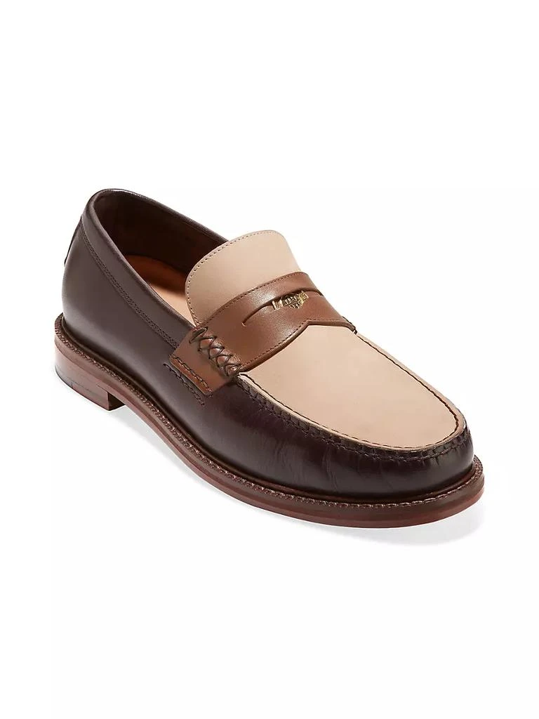 商品Cole Haan|American Classics Colorblocked Leather Penny Loafers,价格¥1198,第2张图片详细描述