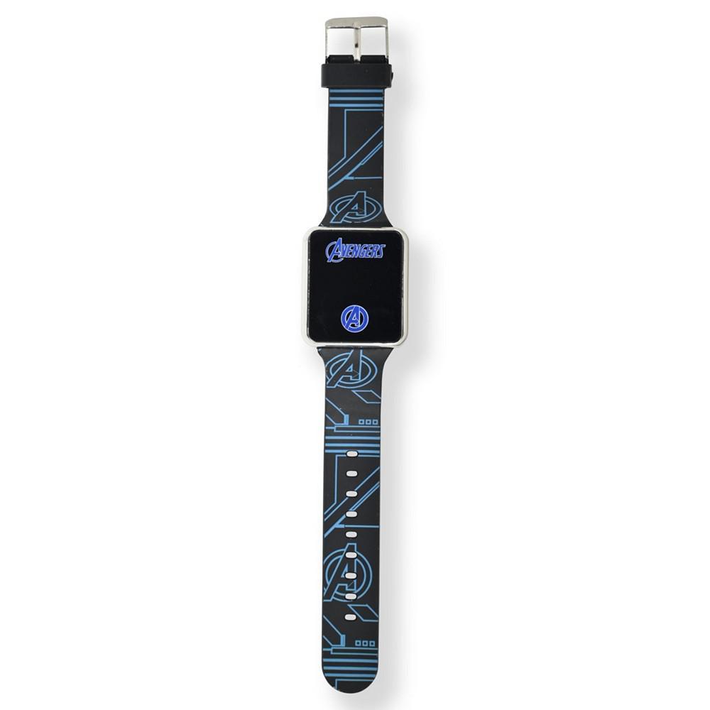 商品Accutime|Avengers Kid's Touch Screen Black Silicone Strap LED Watch, 36mm x 33 mm,价格¥226,第5张图片详细描述