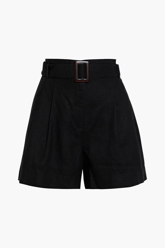 商品IRIS & INK|Agathe belted linen shorts,价格¥506,第1张图片