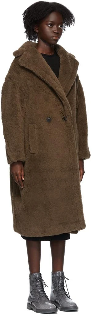 商品Max Mara|Brown Alpaca & Silk Teddy Bear Icon Coat,价格¥25958,第2张图片详细描述