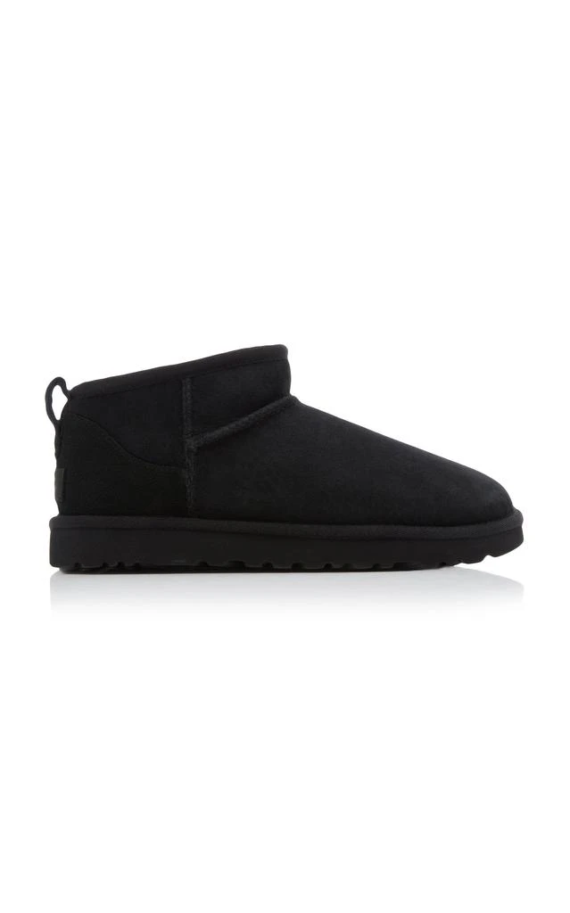 商品UGG|UGG - Classic Ultra Mini Sheepskin Ankle Boots - Black - US 10 - Moda Operandi,价格¥1115,第1张图片