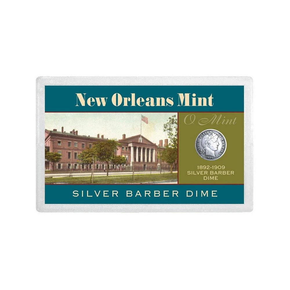 商品American Coin Treasures|New Orleans Mint Silver Barber Dime Over 100-Years Old,价格¥453,第1张图片