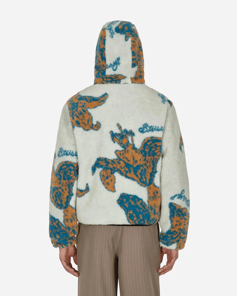 商品STUSSY|Floral Sherpa Hood Jacket White,价格¥1511,第3张图片详细描述