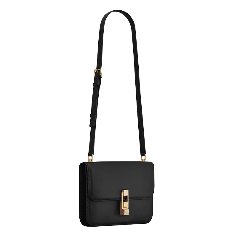 SAINT LAURENT PARIS/圣罗兰 新款CARRÉ BOX系列 女士黑色皮革单肩或斜跨包 6332141YF0W1000 商品