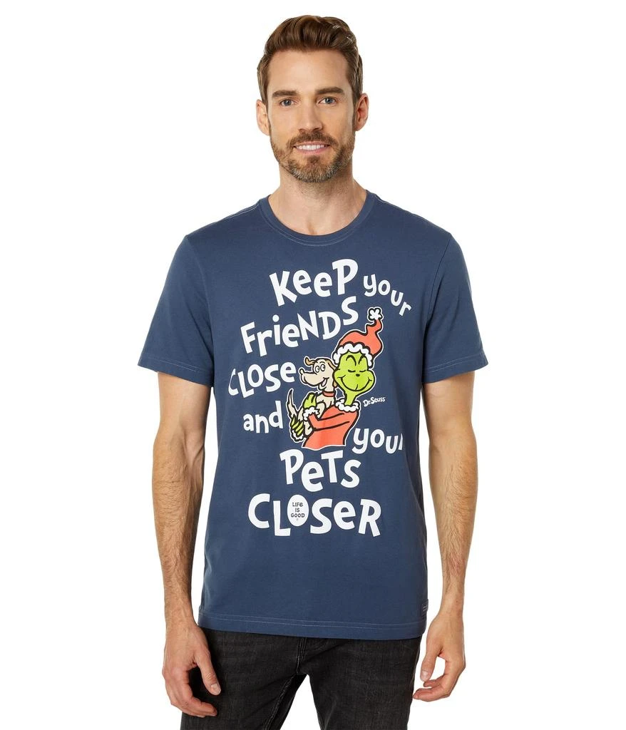 商品Life is Good|Grinch Max Pets Closer Short Sleeve Crusher™ Tee,价格¥113,第1张图片