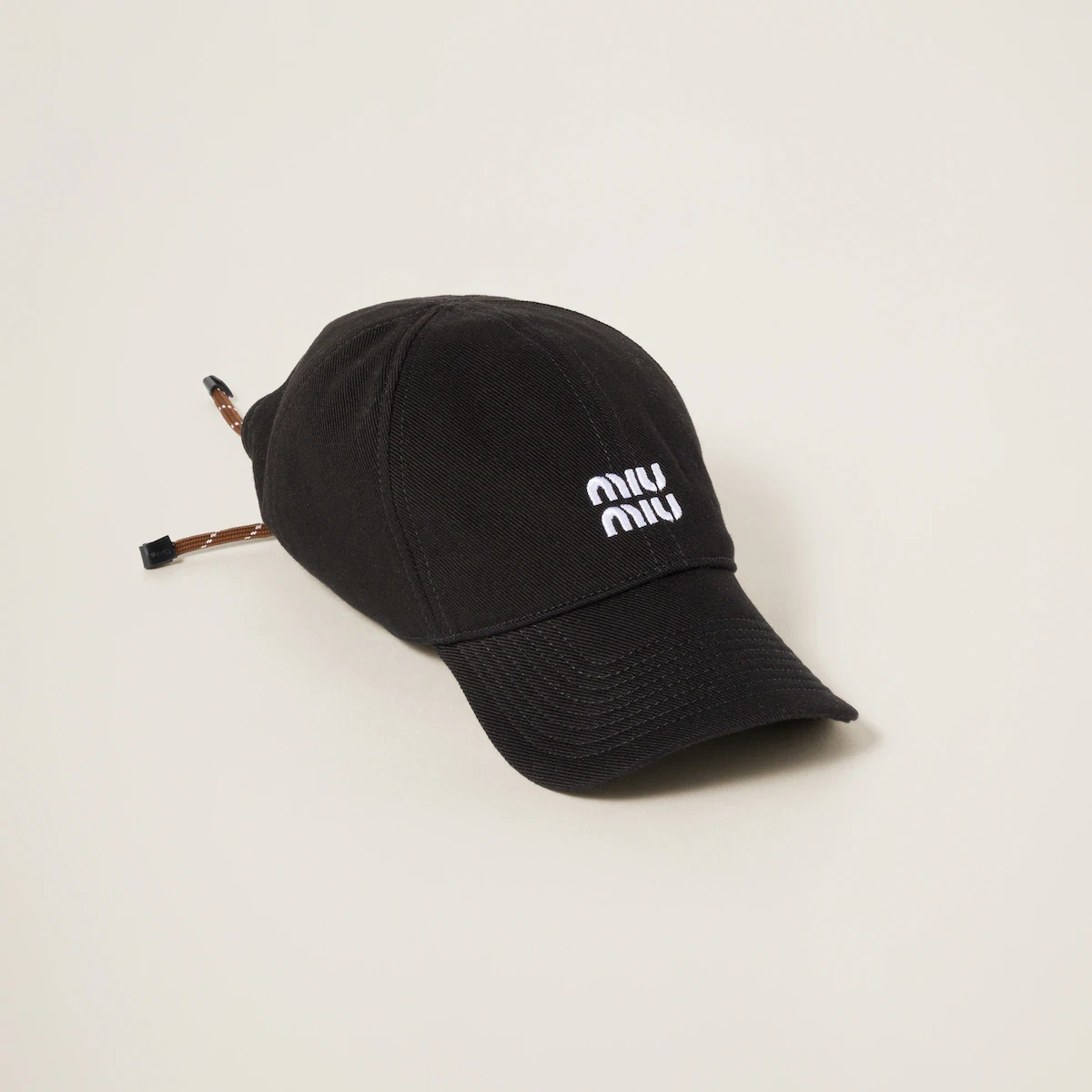 商品Miu Miu|【预售】 缪缪 25春夏 女士 棒球帽 Casquette de base-ball en denim 5HC369_2CR1_F034S,价格¥5709,第1张图片
