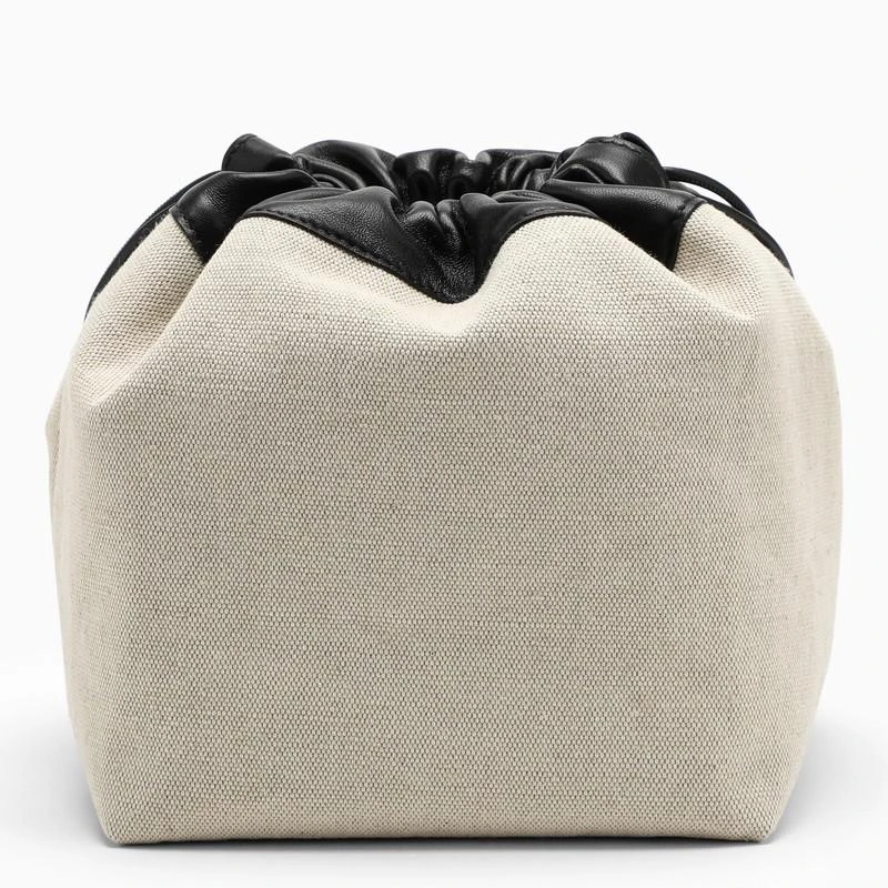 商品Jil Sander|Natural canvas and leather bucket bag,价格¥4438,第4张图片详细描述