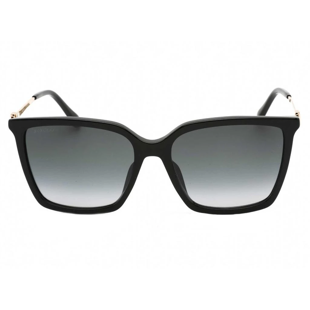 商品Jimmy Choo|Jimmy Choo Women's Sunglasses - Black Rectangular Full Rim Acetate | TOTTA/G/S 0807 9O,价格¥603,第2张图片详细描述