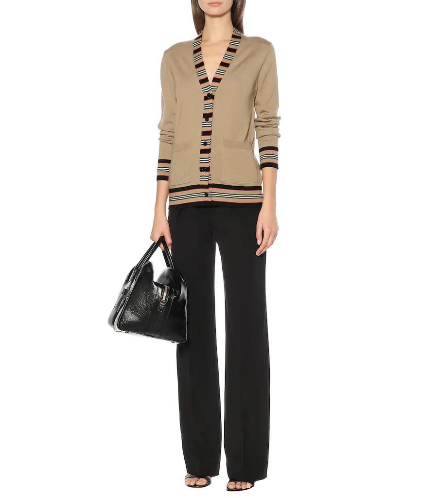 商品Burberry|Icon Stripe wool cardigan,价格¥3833,第4张图片详细描述