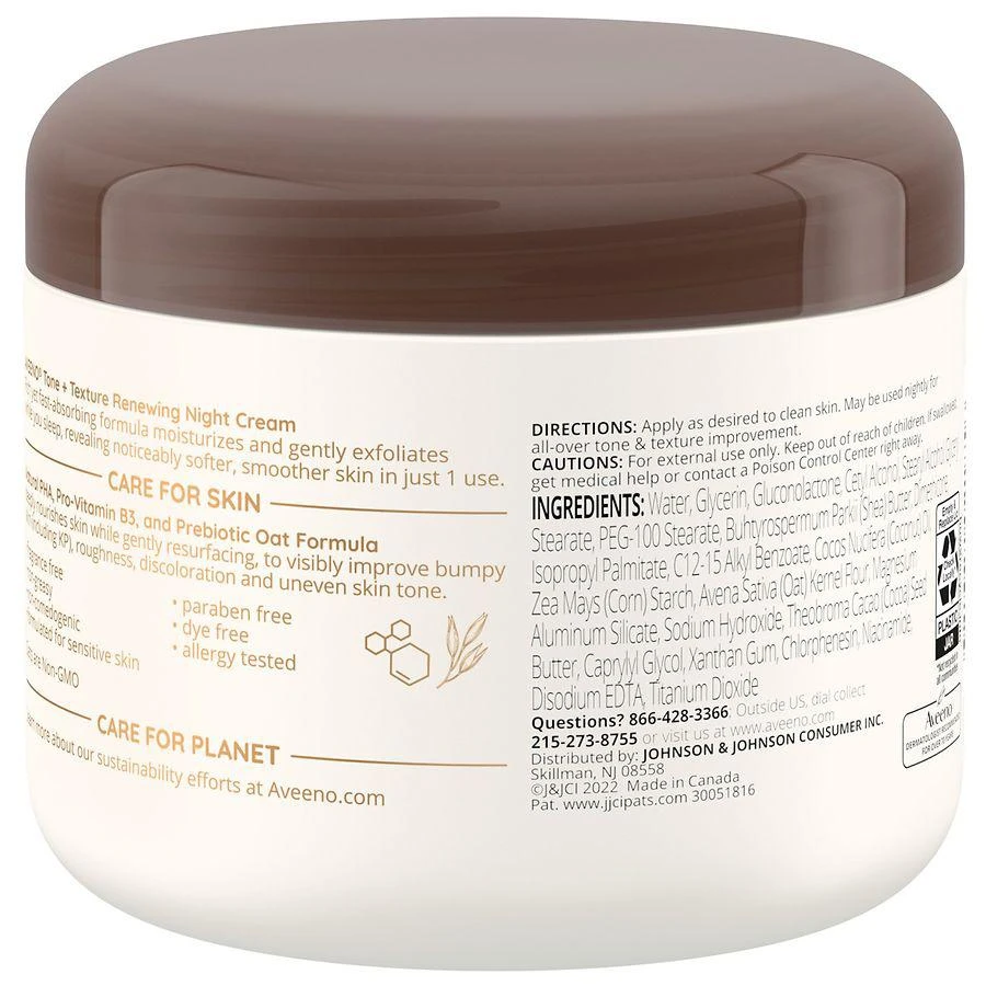 商品Aveeno|Tone + Texture Gentle Renewing Night Cream For Sensitive Skin,价格¥151,第3张图片详细描述