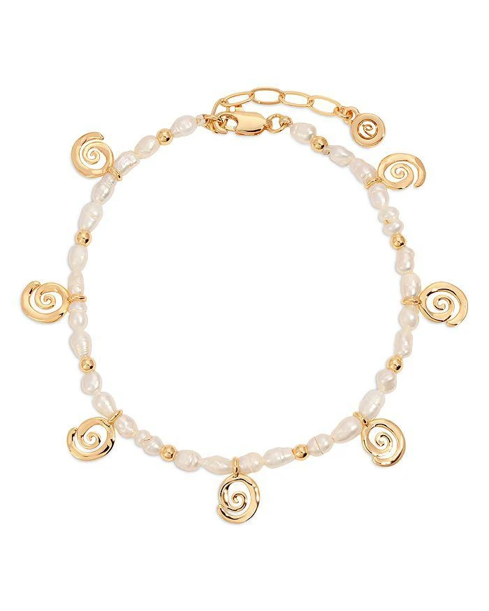 商品Ettika Jewelry|Aura Cultured Freshwater Pearl Swirl Charm Bracelet,价格¥921,第1张图片