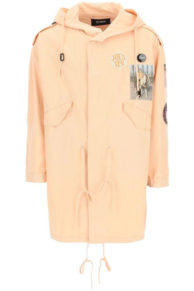 商品RAF SIMONS|COTTON PARKA WITH PATCH,价格¥4832,第1张图片