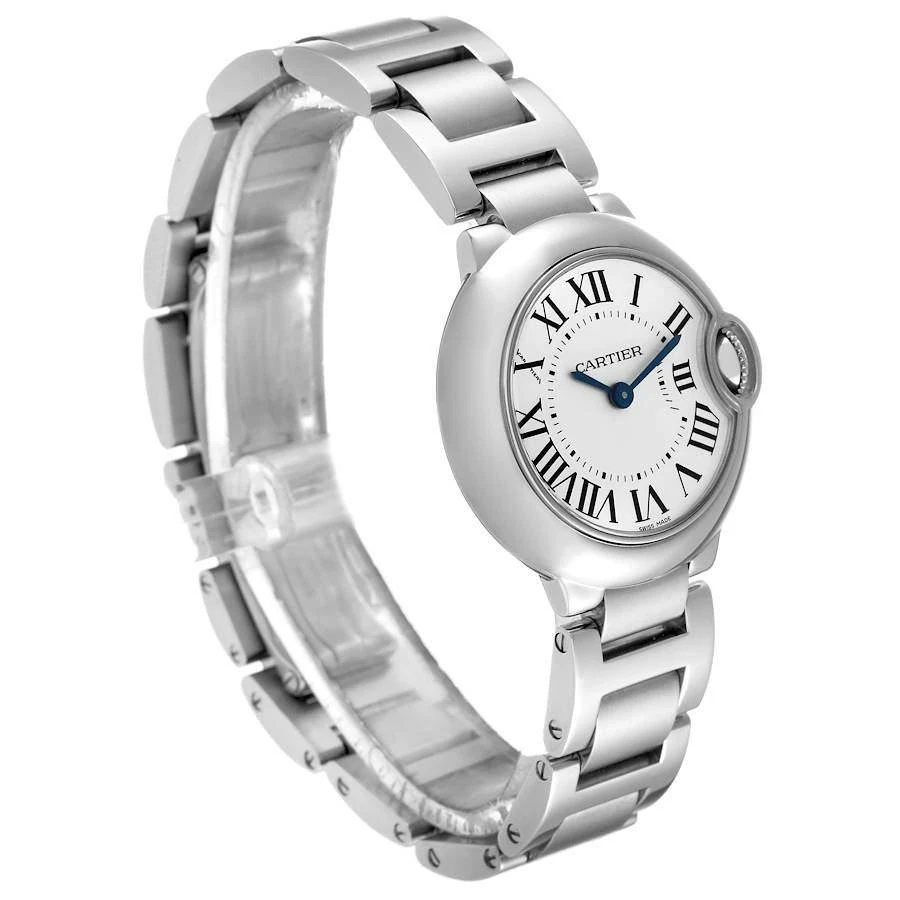 商品[二手商品] Cartier|Cartier Silver Stainless Steel Ballon Bleu W69010Z4 Women's Wristwatch 28 mm,价格¥31597,第5张图片详细描述