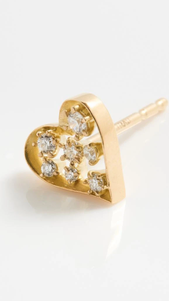 商品Jade Trau|Jade Trau Margot Heart Studs,价格¥16617,第4张图片详细描述