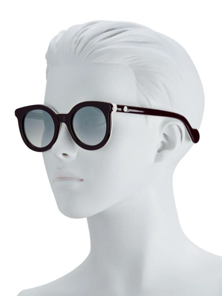 商品Moncler|51MM Rounded Cat Eye Mirrored Sunglasses,价格¥1768,第2张图片详细描述