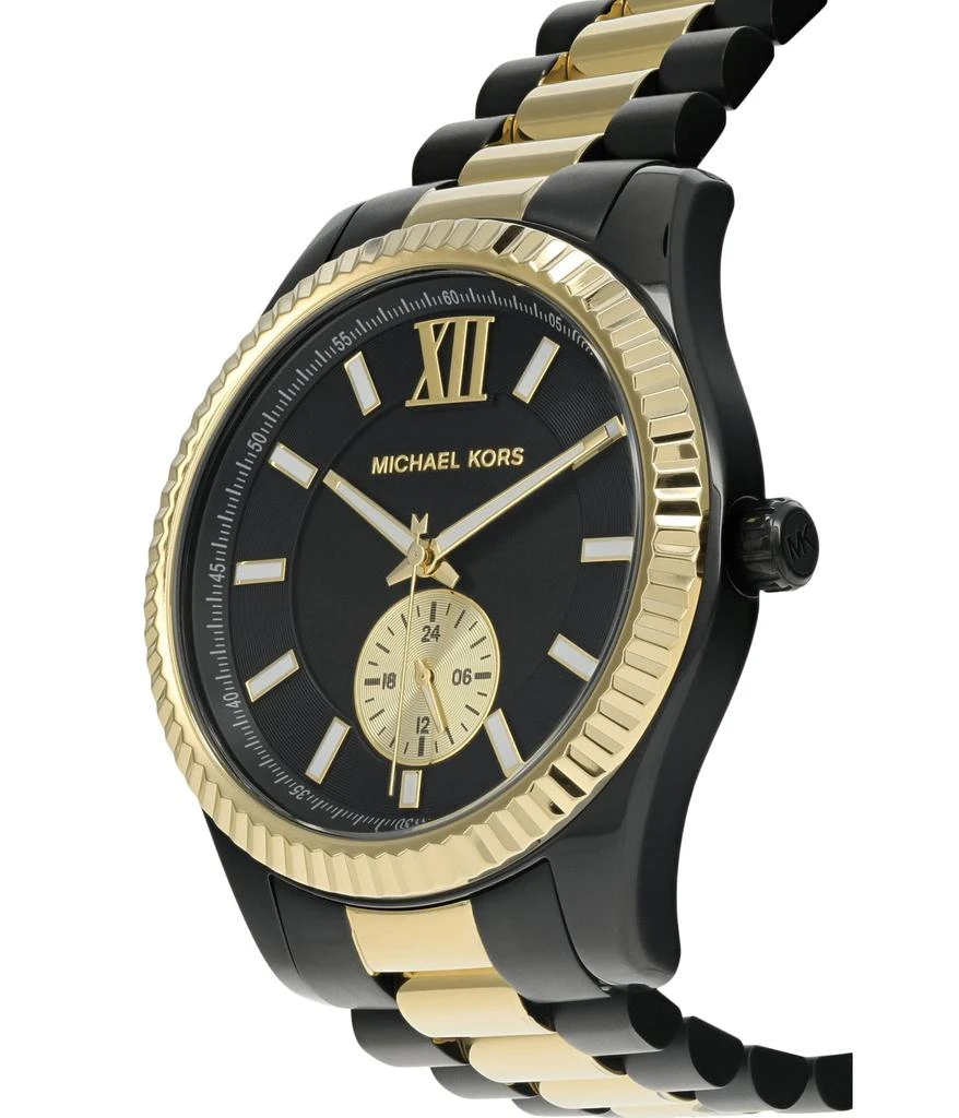 商品Michael Kors|MK8948 - Lexington Multifunction IP Bracelet with Gold Centerlinks Watch,价格¥967,第2张图片详细描述
