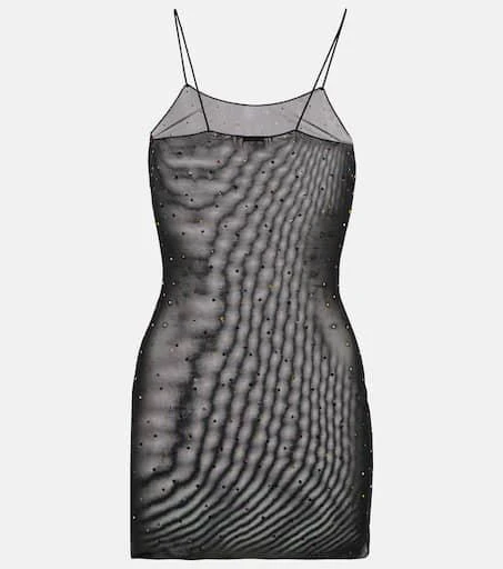 商品Oséree|Gem embellished mesh slip dress,价格¥1449,第1张图片