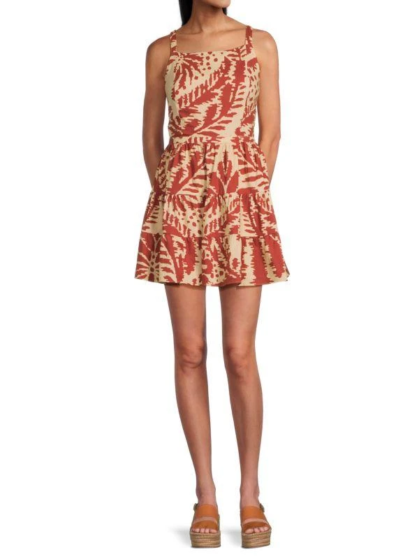 商品Walter Baker|​Trisha Tiered Cotton Minidress,价格¥472,第1张图片