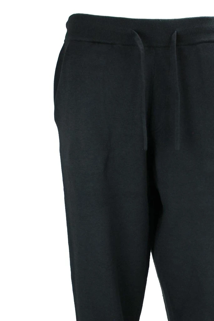 商品Hugo Boss|Navy blue virgin wool-cotton blend drawstring-waist tapered joggers,价格¥1814,第2张图片详细描述