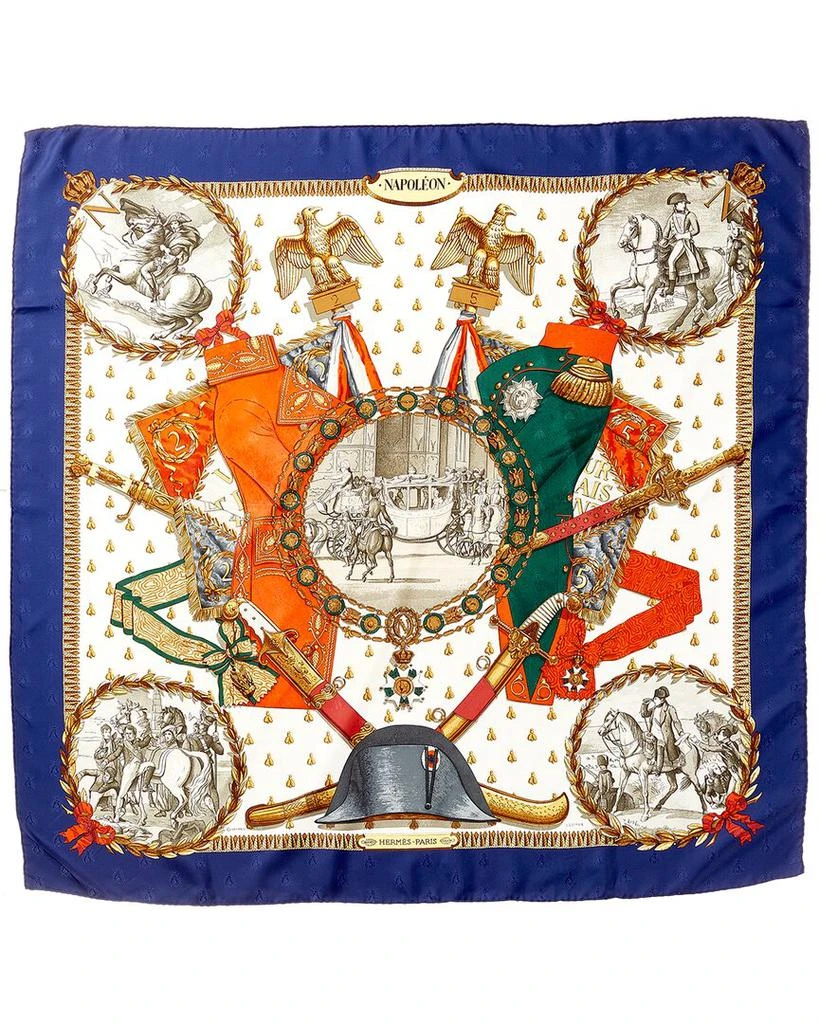 商品[二手商品] Hermes|Hermes "Napoleon," by Phillipe Ledoux Silk Scarf (Authentic Pre-Owned),价格¥2385,第1张图片